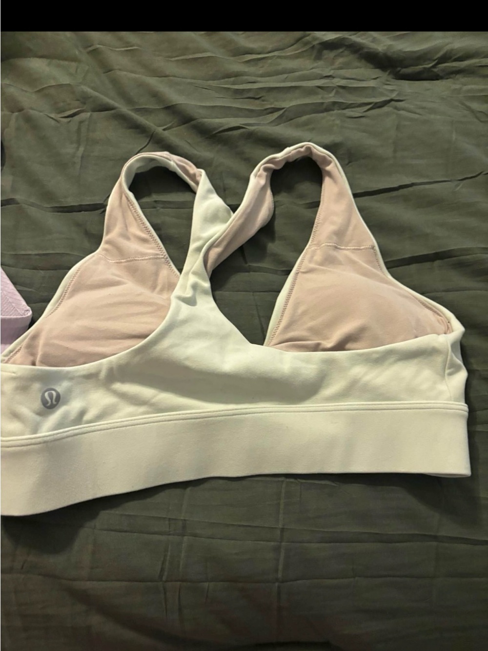 lululemon athletica pastel green and Light purple Racerback Sports Bra
